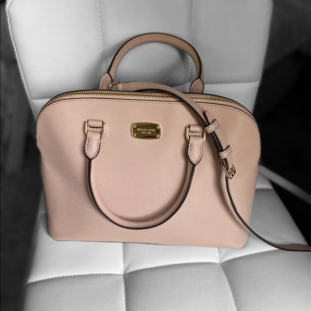 MICHAEL KORS blush Satchel